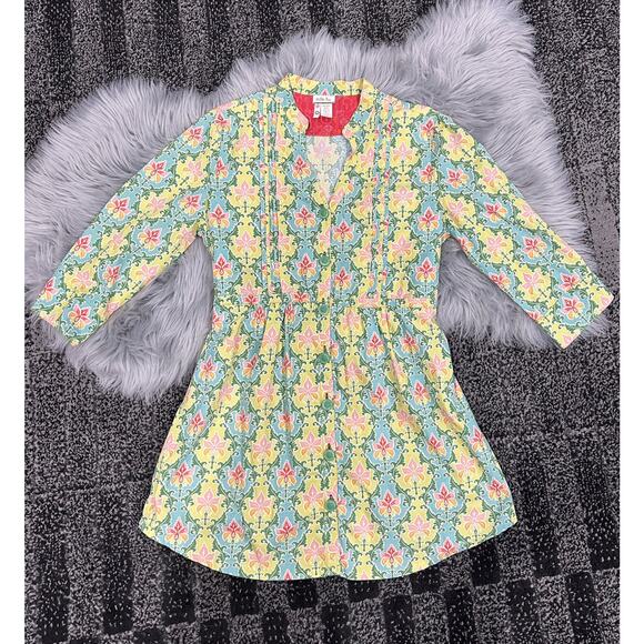 Matilda Jane Green Acres Floral Tunic Top Size Medium - Picture 1 of 4
